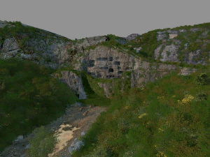cliffs on the cave 3D Model