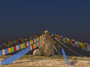 писания тибетского буддизма 3D Модель