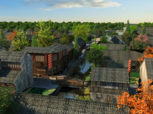 ancient town Modèle 3D