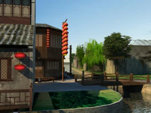 ancient town 3D Model