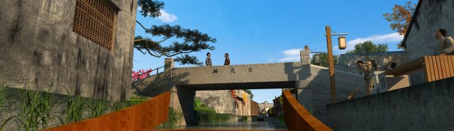 ancient town 3D Model .c4d .max .obj .3ds .fbx .stl .blend 