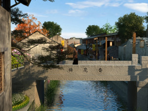 ancient town 3D Model