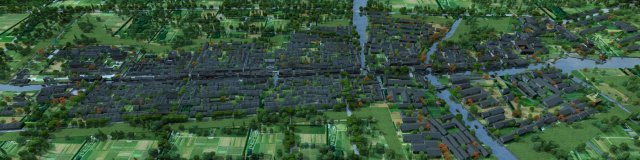 ancient town 3D Model .c4d .max .obj .3ds .fbx .stl .blend 