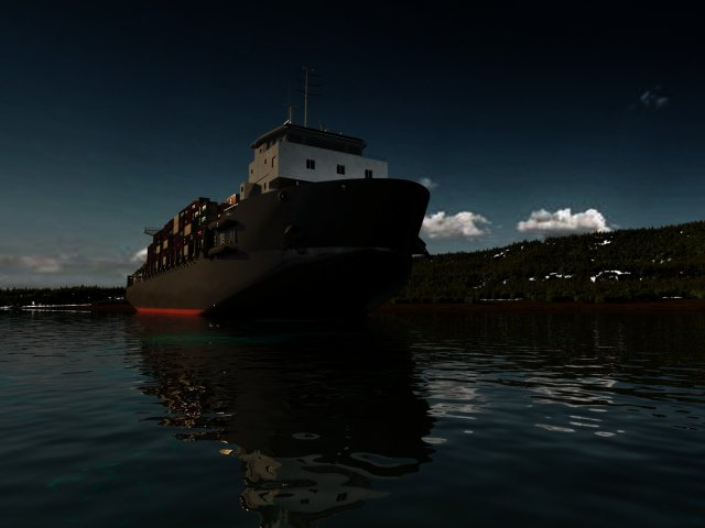steamboat 3D 模型 .c4d .max .obj .3ds .fbx .stl .blend 