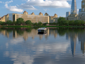 city lake view 3D 模型