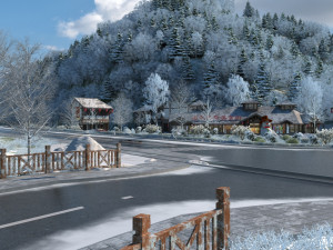 winter snow Modello 3D