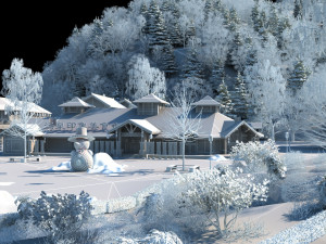 winter snow Modello 3D