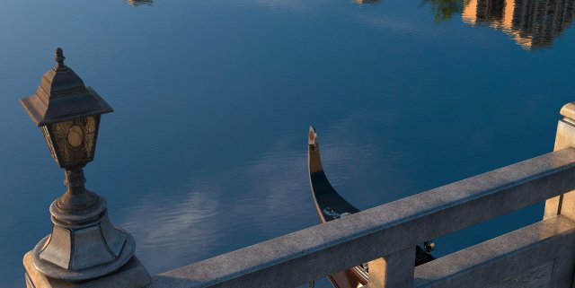 city lake view 3D Модель .c4d .max .obj .3ds .fbx .stl .blend 
