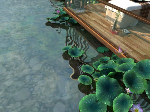 city lake view 3D Модель