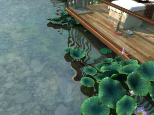 city lake view 3D Model