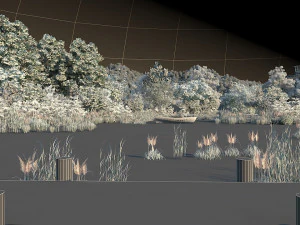 city lake view 3D Model