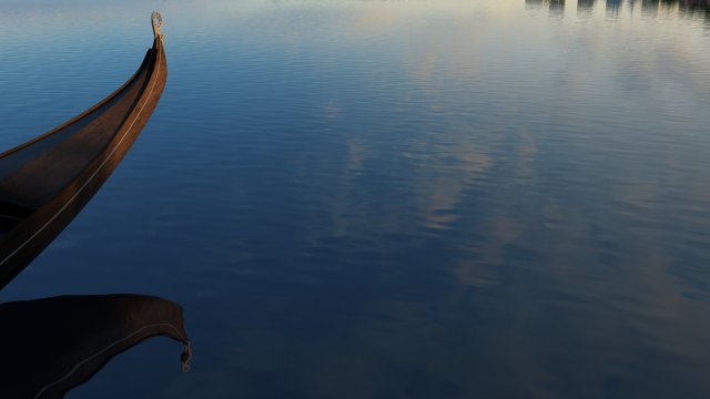 lake on the boat 3D Model .c4d .max .obj .3ds .fbx .stl .blend 
