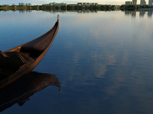 lake on the boat 3D Model