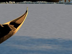 lake on the boat 3D Model