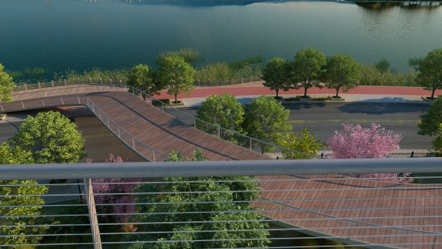 city lake view 3D-Modell .c4d .max .obj .3ds .fbx .stl .blend 