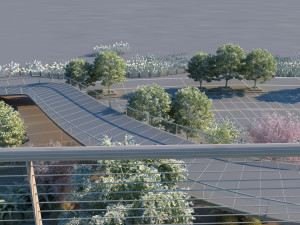 city lake view 3D-Modell