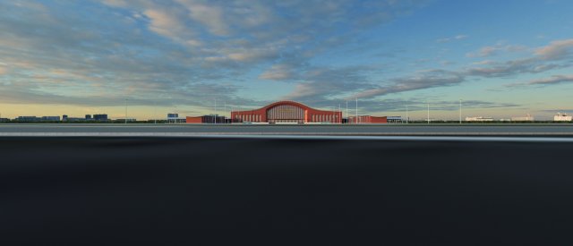 harbin west railway station Modèle 3D .c4d .max .obj .3ds .fbx .stl .blend 