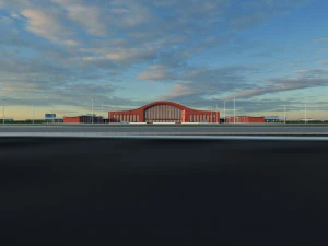 하얼빈 서역 3D 모델