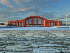 harbin west railway station Modèle 3D