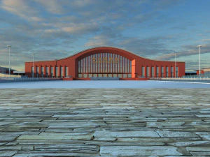 harbin west railway station 3D Model