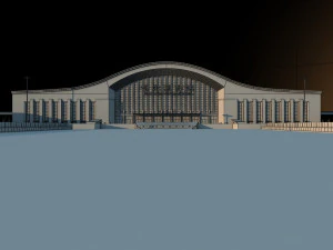 harbin west railway station 3D Model
