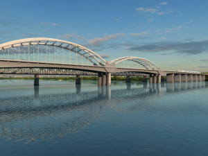 high - speed railway bridge 3Dモデル