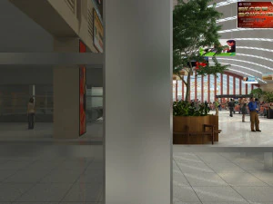 harbin west railway station hall 3D Model