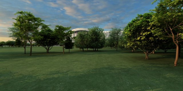 qiqihar south station Modèle 3D .c4d .max .obj .3ds .fbx .stl .blend 