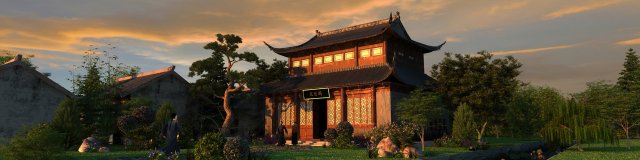 ancient town Model 3D .c4d .max .obj .3ds .fbx .stl .blend 