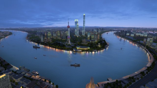 shanghai 3D Модель .c4d .max .obj .3ds .fbx .stl .blend 