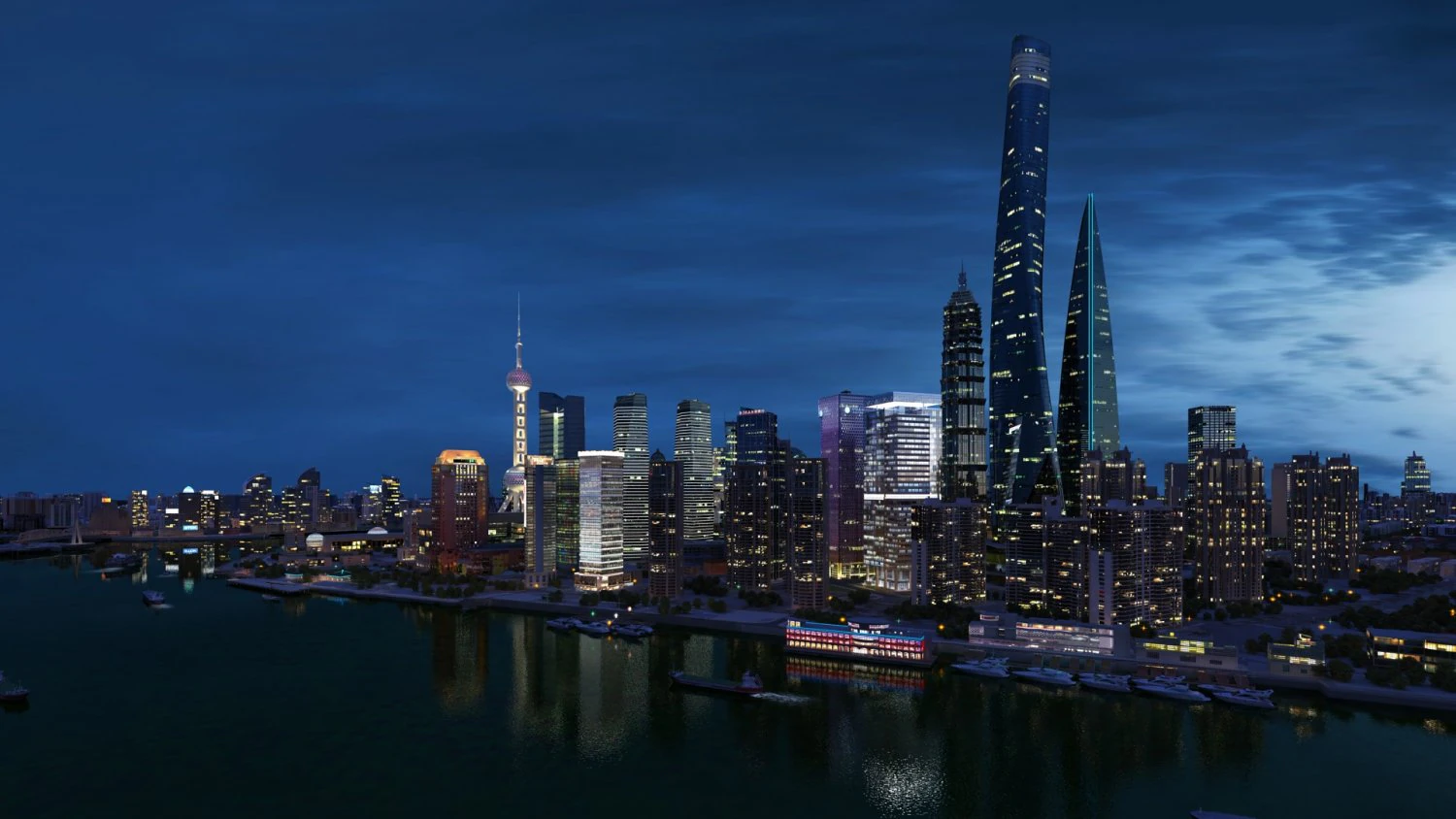 shanghai 3D Model .c4d .max .obj .3ds .fbx .stl .blend 