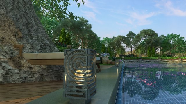 swimming pool 3D Model .c4d .max .obj .3ds .fbx .stl .blend 