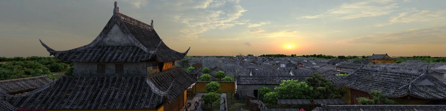 ancient town 3D Model .c4d .max .obj .3ds .fbx .stl .blend