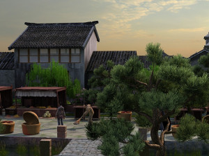 ancient town 3D Model
