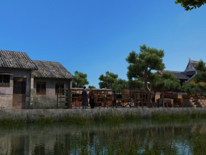 ancient town 3Dモデル