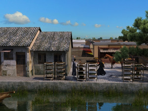 ancient town 3D Model
