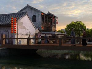 ancient town 3D 모델