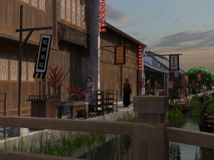 ancient town Modèle 3D