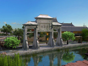 ancient town Modèle 3D