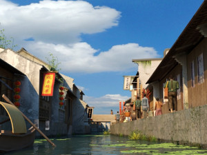 ancient town Modello 3D