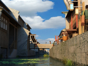 ancient town Modello 3D