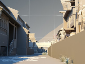 ancient town Modello 3D