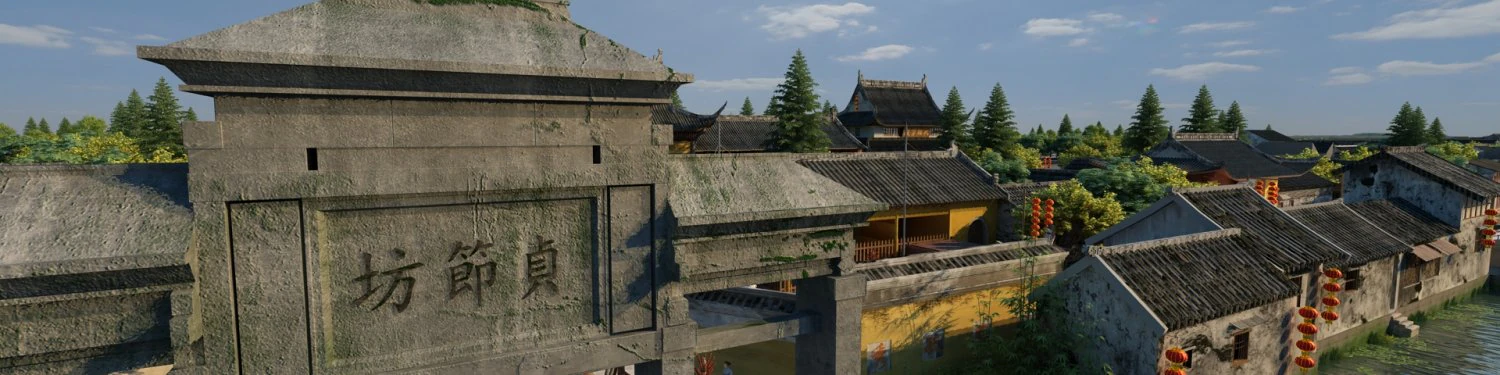 ancient town 3D Model .c4d .max .obj .3ds .fbx .stl .blend 