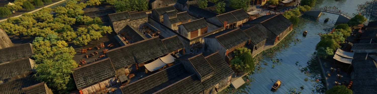 ancient town 3D Model .c4d .max .obj .3ds .fbx .stl .blend 