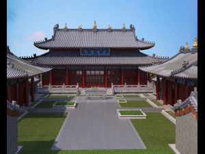 Tempel 3D Modell