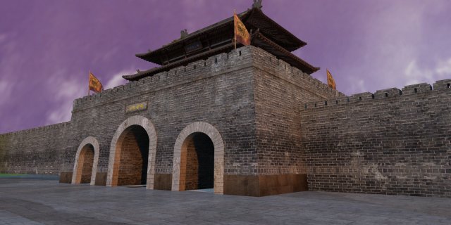 ancient architecture 3D Model .c4d .max .obj .3ds .fbx .stl .blend 