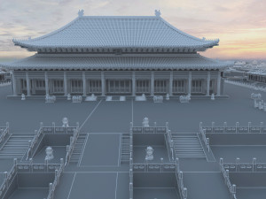 forbidden city hall of supreme harmony 3D Model