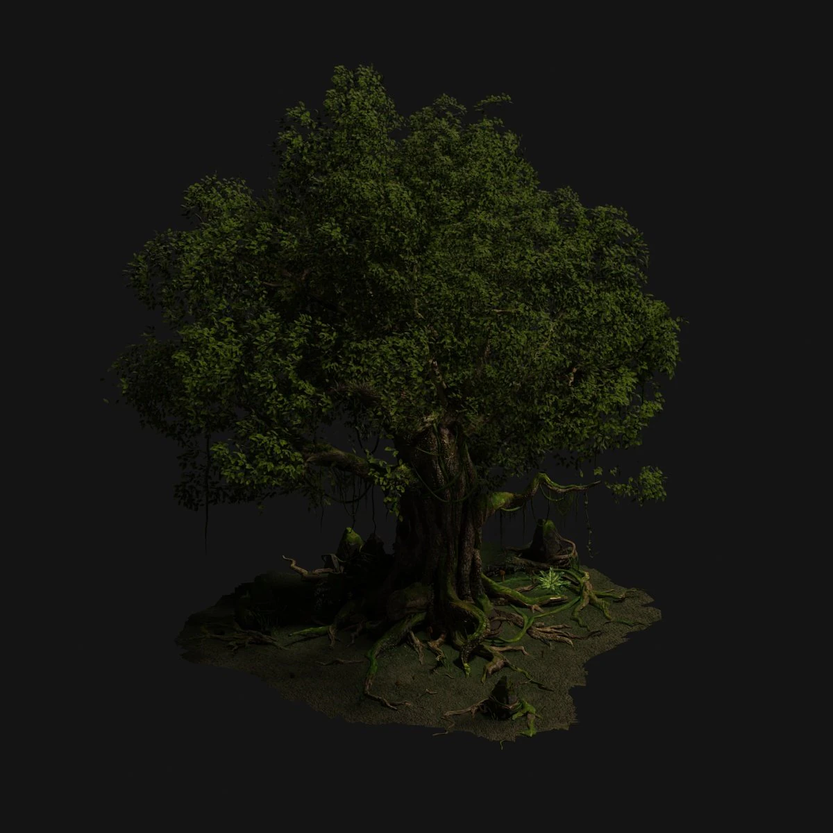 old trees 3D Model .c4d .max .obj .3ds .fbx .stl .blend 