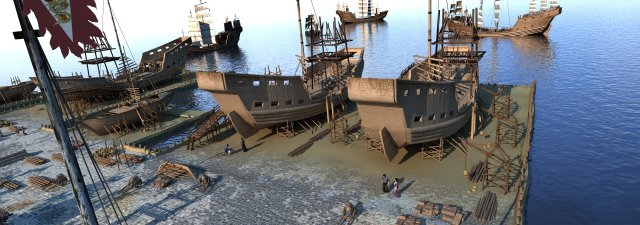 ancient canal Model 3D .c4d .max .obj .3ds .fbx .stl .blend 