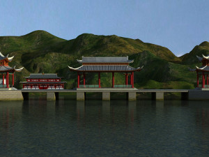 summer resort Modèle 3D